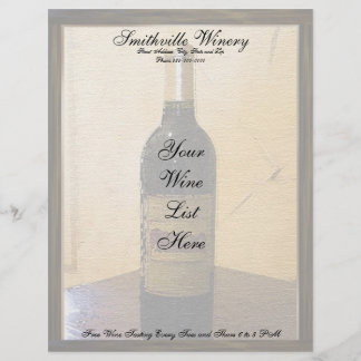 Winery Letterhead Design