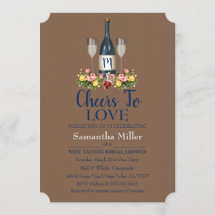Winery Or Wine Bridal Shower Invitation