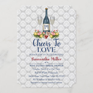 Winery Or Wine Bridal Shower Invitation