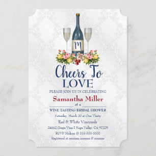 Winery Or Wine Bridal Shower Invitation