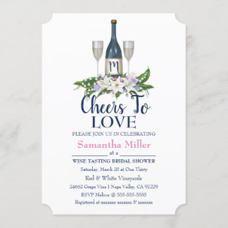 Winery Or Wine Bridal Shower Invitation