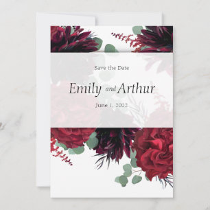 Winery red & white set 10 Save the Date Invitation