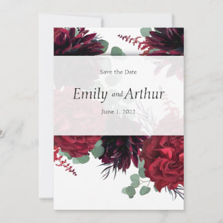 Winery red & white set 10 Save the Date Invitation