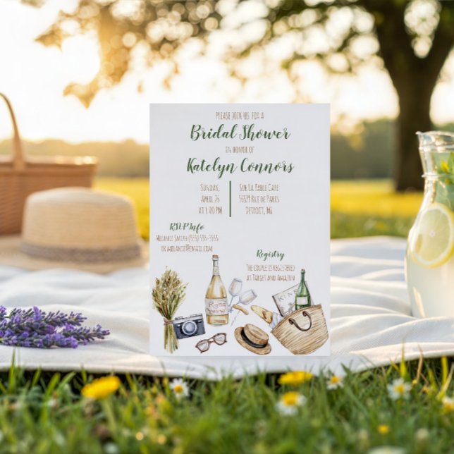 Winery Themed Bridal Shower Invitation (Creator Uploaded)