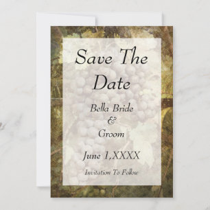 Winery Vineyard Save the Date Card