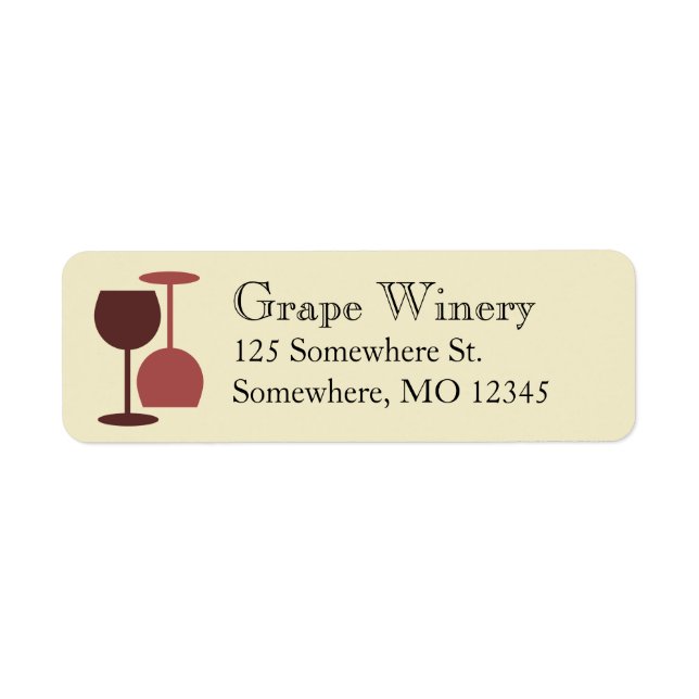 Winery/Wine Bar Labels (Front)