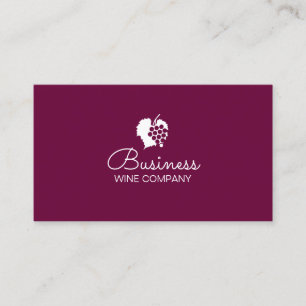 Winery Wine Company Plain Business Card