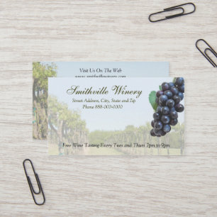 Winery Wine Making Business Card