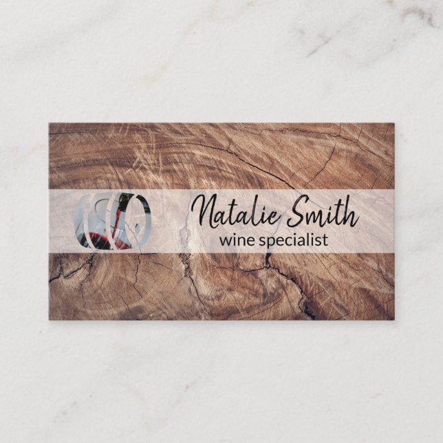 Winery | Wine Tasting | Wine Barrel Business Card (Front)