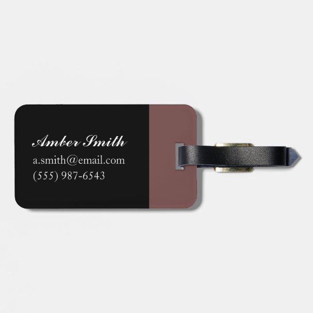 Winescape Champagne 2003 Luggage Tag (Back Horizontal)