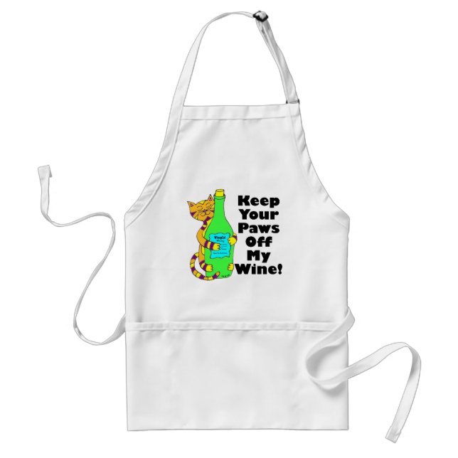 Wineycat, Keep Your Paws Off My Wine Apron (Front)