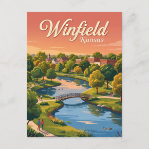 Winfield, Kansas Postcard
