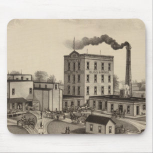 Winfield Roller Mills, Blissand Wood, Kansas Mouse Mat