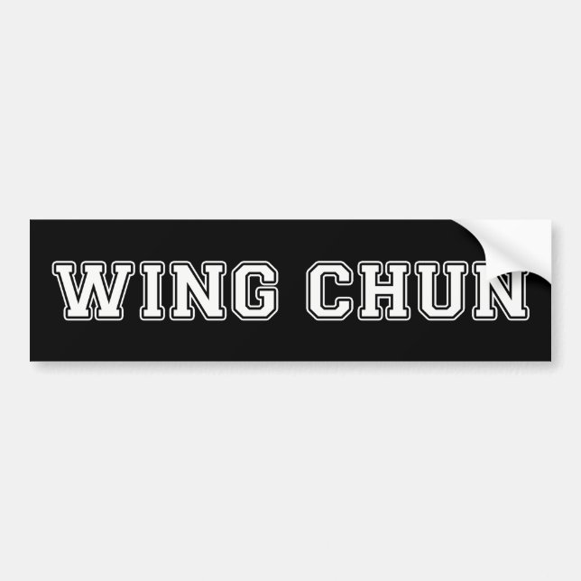 Wing Chun Bumper Sticker (Front)