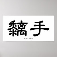 Wing Chun Chi Sau Chinese Calligraphy