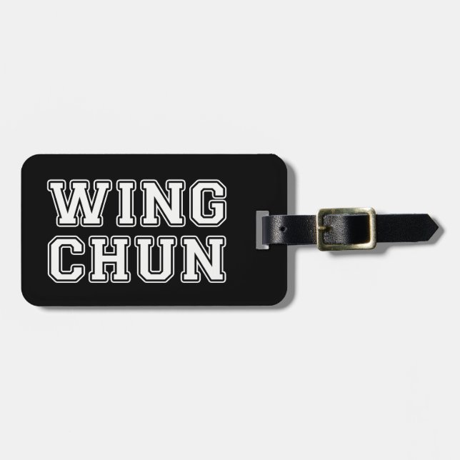 Wing Chun Luggage Tag (Front Horizontal)