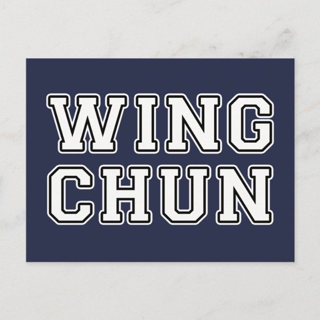 Wing Chun Postcard (Front)