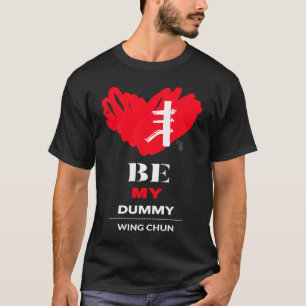 Wing Chun wooden dummy Valentine distressed graphi T-Shirt