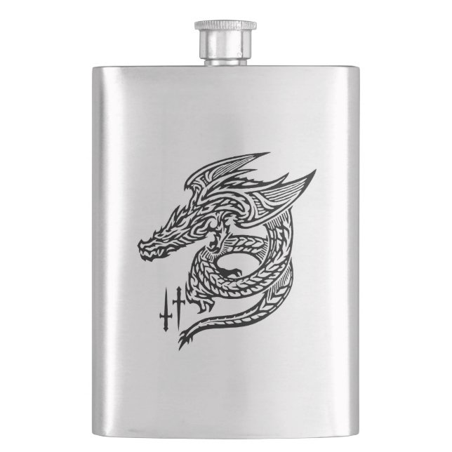 Wing Dragon Classic Flask (Front)