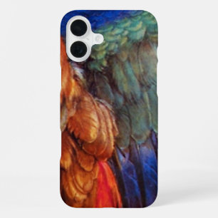 WING FEATHERS OF AN EUROPEAN ROLLER iPhone 16 PLUS CASE