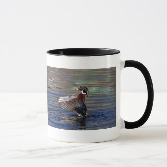 Wing Flapping Wood Duck Mug (Right)