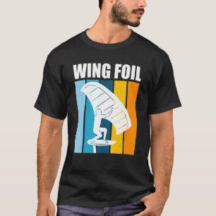 Wing Foil Retro Wing Surfer Wing Foil T-Shirt