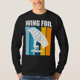 Wing Foil Retro Wing Surfer Wing Foil T-Shirt