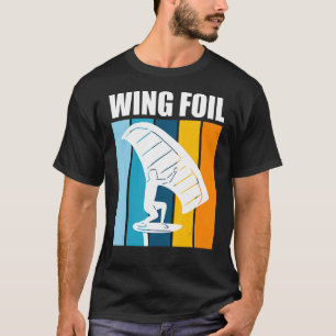 Wing Foil Retro Wing Surfer Wing Foil T-Shirt