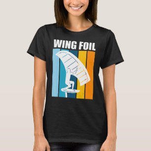 Wing Foil Retro Wing Surfer Wing Foil T-Shirt