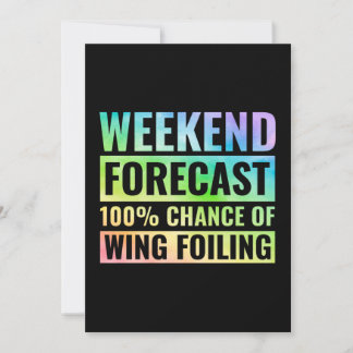 Wing Foiling Hydrofoil Surfing Surf Water Sports Card