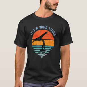 Wing Foiling Surf Surfing Foiler Retro Vintage Sur T-Shirt