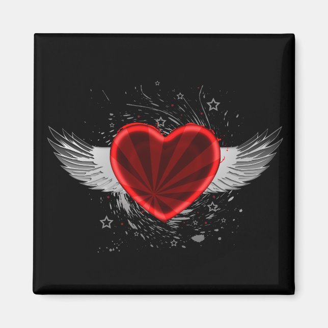Wing Heart Magnet (Front)