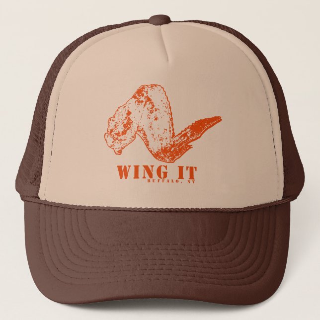 Wing It Trucker Hat (Front)