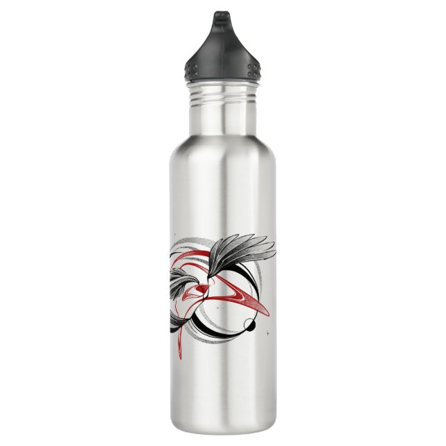 wing line art stainless steel water bottle gift (Right)