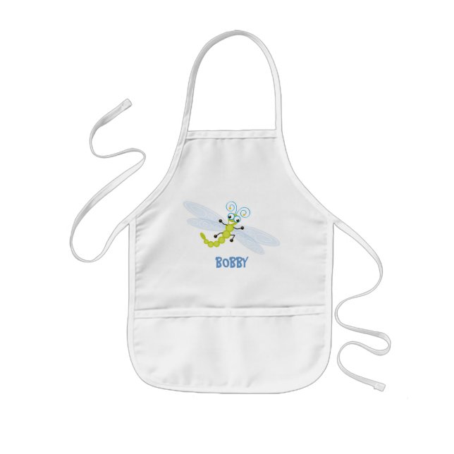 Wing-Nutz™_Dragonfly (Skeeter) _ personalised Kids Apron (Front)