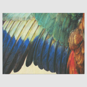 WING OF AN EUROPEAN ROLLER  Warercolor ,Durer Tissue Paper
