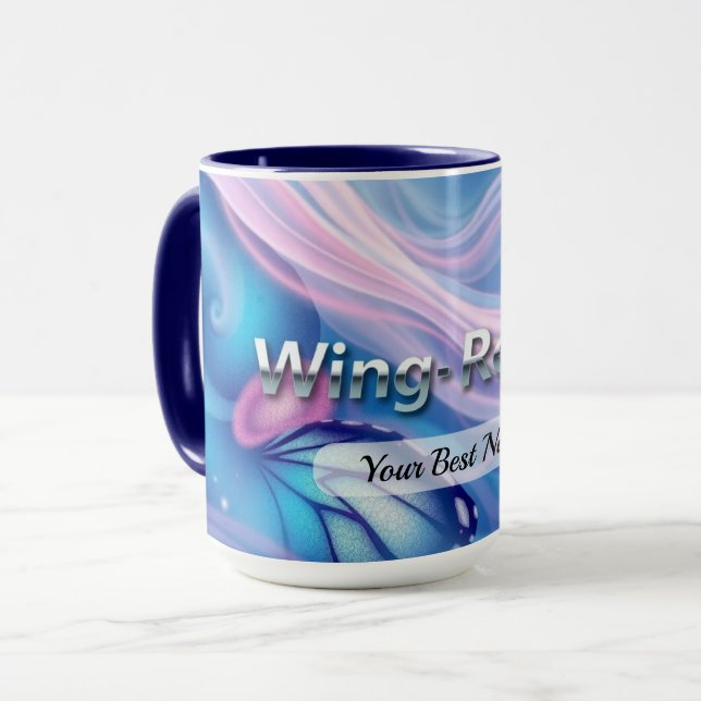 Wing Renew Pattern Mug (Front Left)