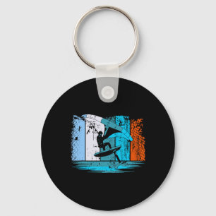 Wing Surf Wing Foil Wingsurfer Retro Key Ring