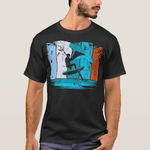 Wing Surf Wing Foil Wingsurfer Retro T-Shirt