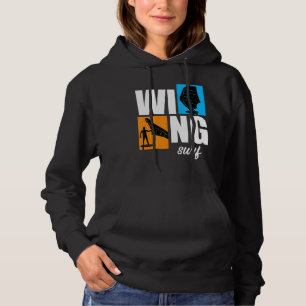 Wing Surf Wingfoil Wingsurf Retro Hoodie