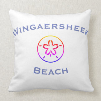 Wingaersheek Beach Longitude/Latitude Throw Pillow
