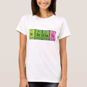 Wingate periodic table name shirt