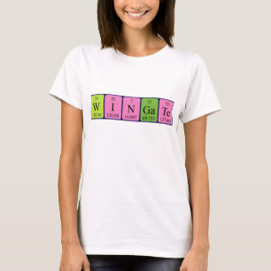 Wingate periodic table name shirt