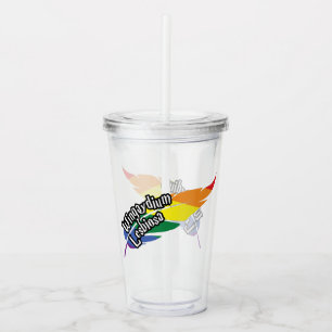 Wingaydium Lesbiosa – Funny LGBTQ+ Magic Pun Acrylic Tumbler