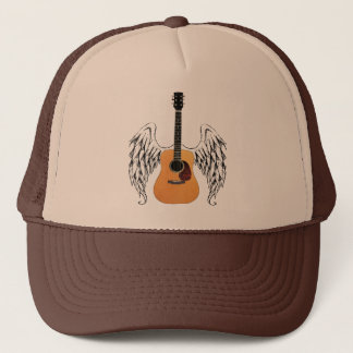 Winged Acoustic Guitar Trucker Hat