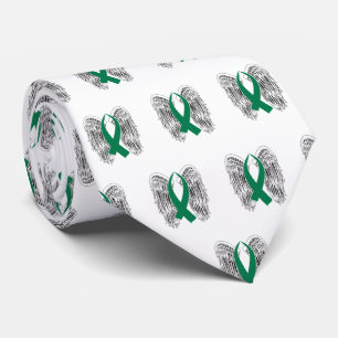 Winged Awareness Ribbon (Green) Tie