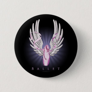 Winged Ballet (Dance) 6 Cm Round Badge