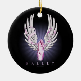 Winged Ballet (Dance) Ceramic Tree Decoration