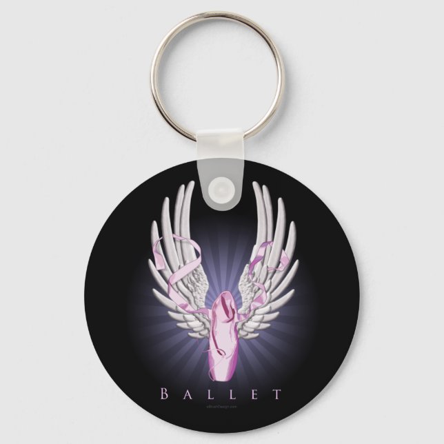 Winged Ballet (Dance) Key Ring (Front)