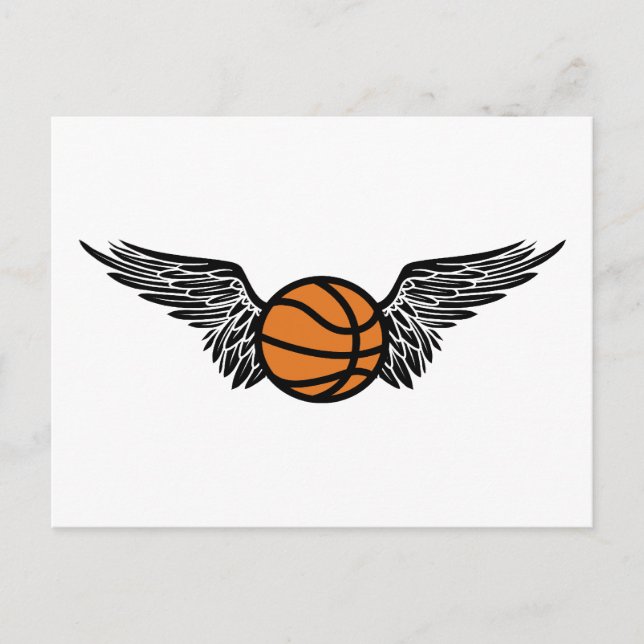winged basketball postcard (Front)